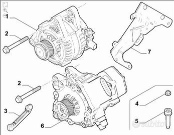 71799205 alternatore, motogeneratore elettrico p1f