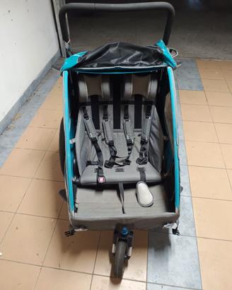 Rimorchio bimbi bici/passeggino Queridoo Sportex 2