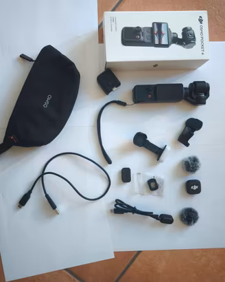 dji osmo pocket 4 completo di accessori e garanzia