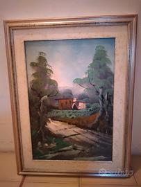 Quadri olio su tela con cornici  83x63