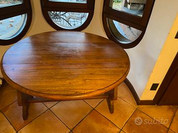 Tavolo da poker/consolle in noce