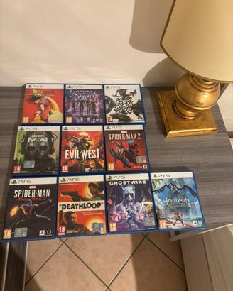 Lotto 10 giochi ps5 - spider-man2 , cod + altri