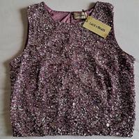 Top Lace & Beads donna tg 44 con cartellino