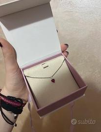 collana cuore rosso mabina