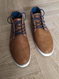 Scarpe uomo marrone chiaro alte