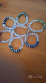 braccialetti in cristalli con cerchi luccicanti