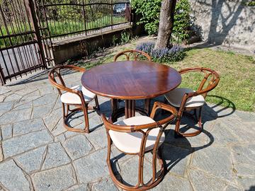 Tavolo e sedie di bambù  Bonacina 