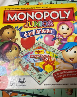 Gioco società Monopoly junior 5+