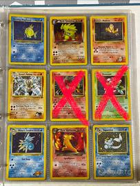 Lotto carte Pokemon rare