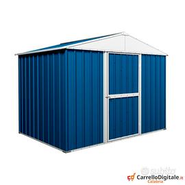 Box baracca lamiera Acciaio 275x175cm blu