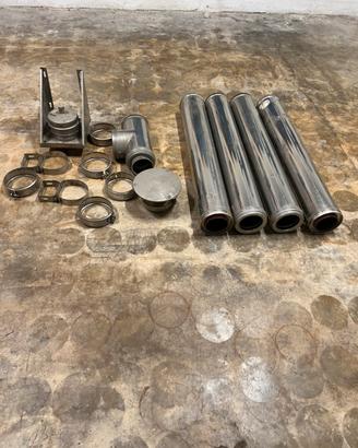 Canna fumaria acciaio inox coibentata 4m