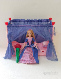 Bambola Barbie bella addormentata vintage playset