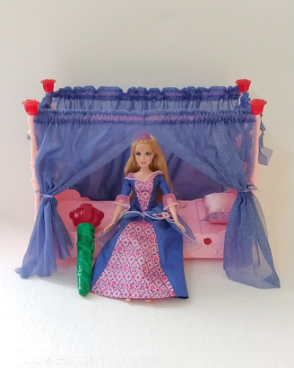 Bambola Barbie bella addormentata vintage playset