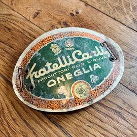 Distintivi olio Carli vintage da collezione