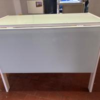 Tavolo consolle in vetro