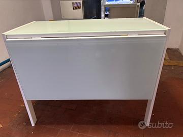 Tavolo consolle in vetro