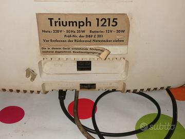 Tv vintage Triumph anni '70