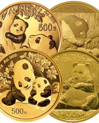 C.E.R.C.O.  Moneta panda cinese yuan oro 999