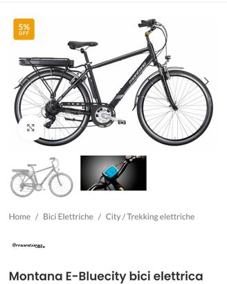Montana city bike Man bici elettrica uomo
