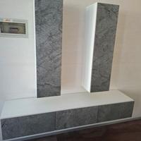 mobile soggiorno sospeso laccato 