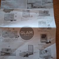 Azzurra design culla+lettino GLAMx9