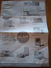 Azzurra design culla+lettino GLAMx9