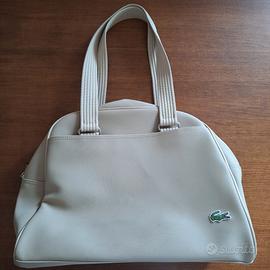 Nuova borsa vintage a mano o spalla  Lacoste beige