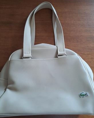 Nuova borsa vintage a mano o spalla  Lacoste beige