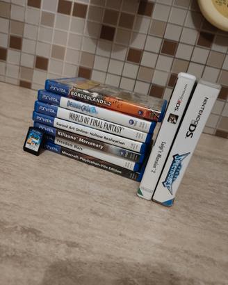set videogiochi psvita, Nintendo Ds e Nintendo 3ds