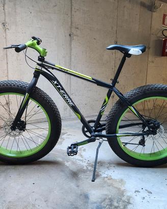 Fat bike 4.0 bicicletta adulti nera e verde 