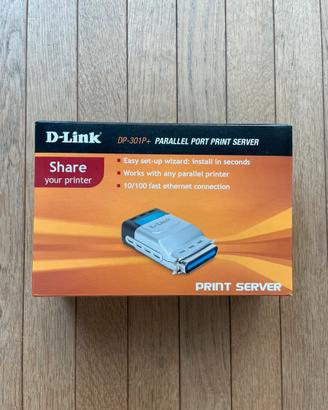 D-Link DP-301P+ Print Server Ethernet