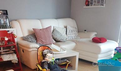 Divano 3 posti Chateau d'Ax con movimento in pelle