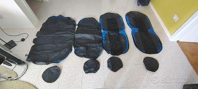Set coprisedili auto universali nero/blu completo