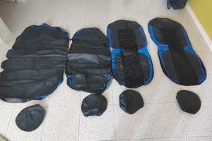 Set coprisedili auto universali nero/blu completo