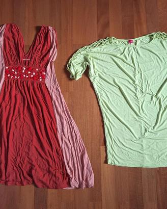 1 abito + 1 tshirt donna estivi