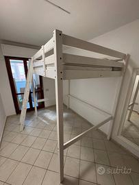 Letto a soppalco IKEA Stora + Materasso 140x200