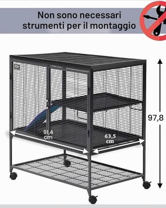 Gabbia adatta per tutti i piccoli animali