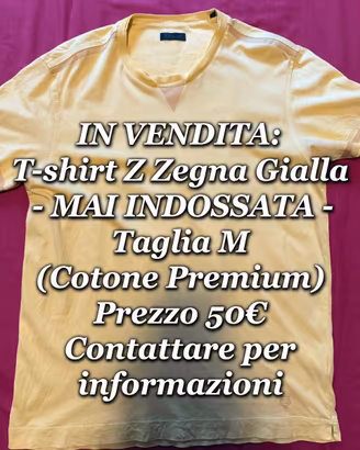 T-Shirt Z Zegna - Taglia M - Cotone Premium