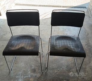 Sedie acciaio anni 90 originali 