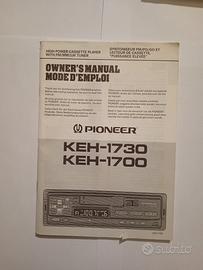 manuale d'uso PIONEER KEH-1730   KEH-1700