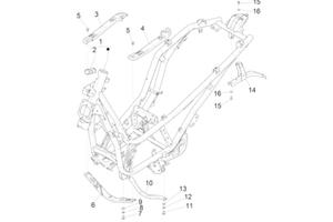 Telaio Piaggio Beverly 300 2017/2020