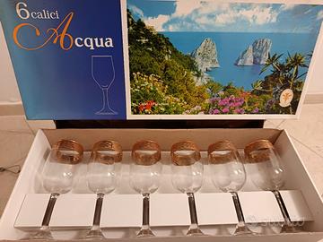 Calici in cristallo Cristalleria Fratelli Fumo. 