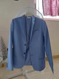 giacca/blazer da ragazzo azzurro avio taglia 14ann