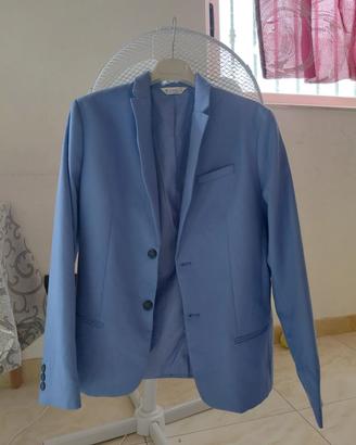 giacca/blazer da ragazzo azzurro avio taglia 14ann