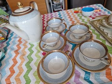 Set Tazze e Teiera vintage  in porcellana Tedesca 
