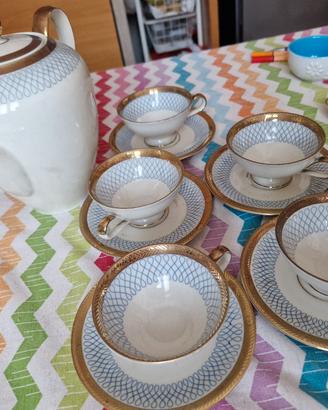 Set Tazze e Teiera vintage  in porcellana Tedesca 