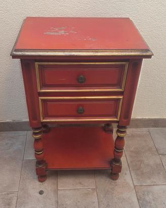Tris Vintage – Comodino e 2 Attaccapanni