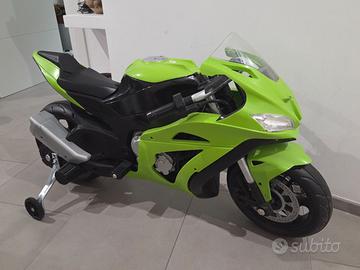 Moto elettrica per bambini – Verde – Usata pochiss