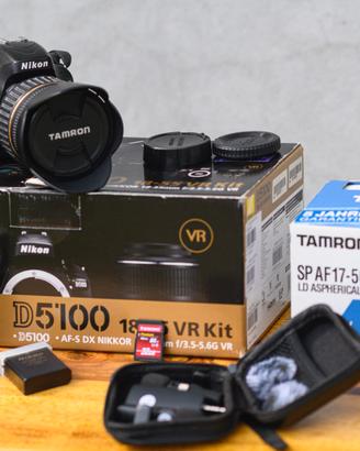 Nikon D5100 + Tamron 17-50 f/2.8 + accessori Vlogg