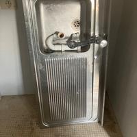 Lavello inox 1200x660 + miscelatore con doccetta